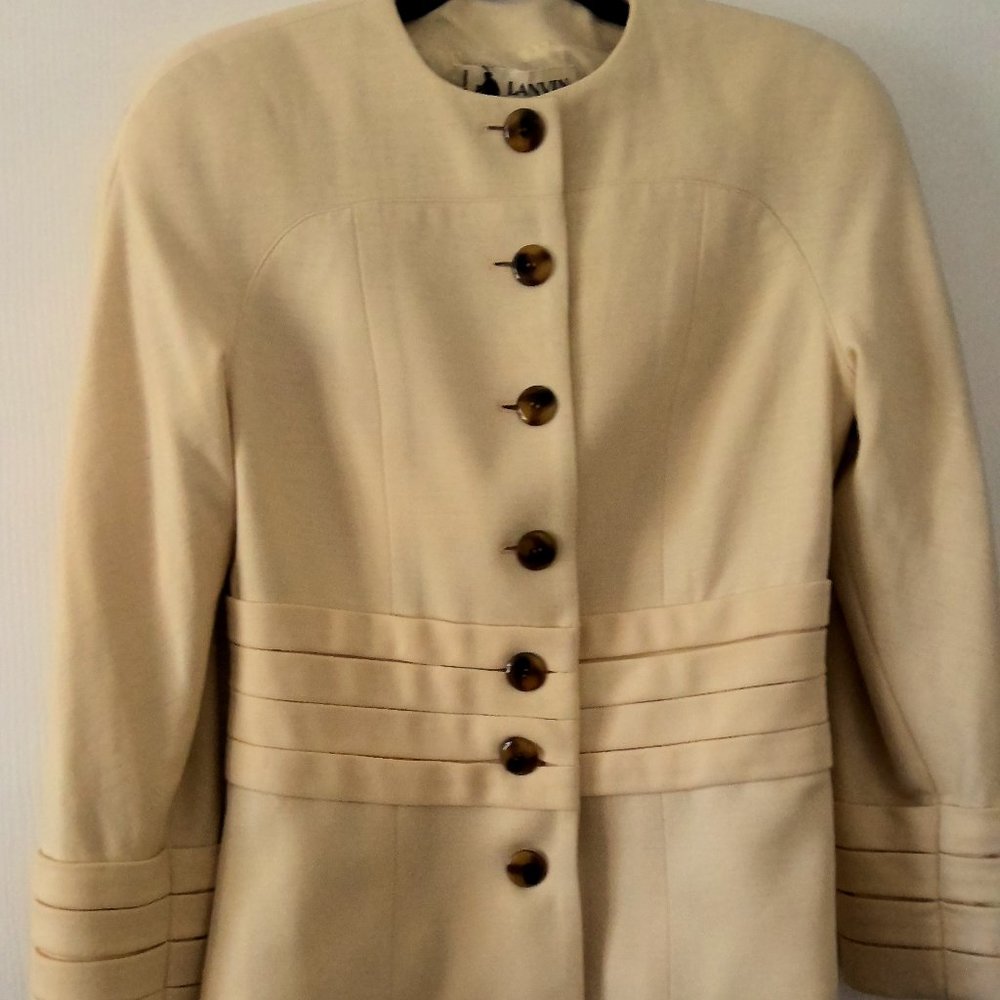 Vintage 1990's Lanvin Cream Jacket Size Medium